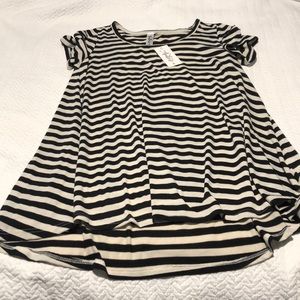 NWT Ambrie Striped Tunic